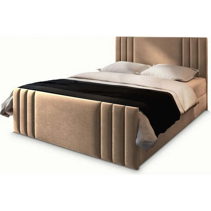 Masseno Boxbett KANES 180x200 cm mit Bonell Matratze und Topper