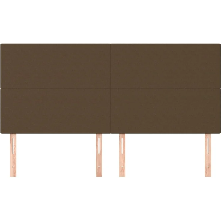 vidaXL Kopfteile 4 Stk. Dunkelbraun 90x5x78/88 cm Stoff 3116069 – Bild 3