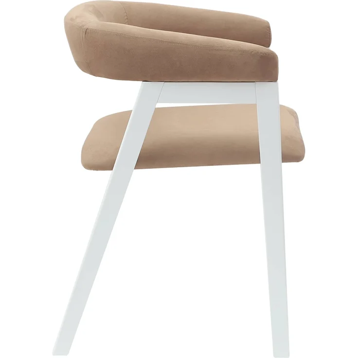 vidaXL Esszimmerstühle 2 pcs Weiß 54 x 57 x 73 cm Massives Gummiholz 42020427 – Bild 5