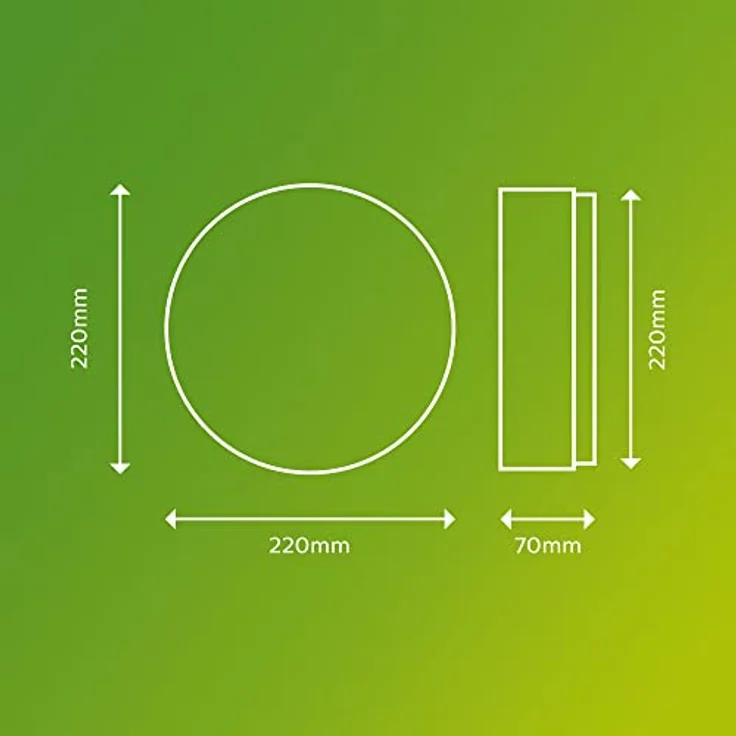 Philips my Garden LED Doris Deckenleuchte Doris, 6W, warmweißes Licht 2700K, IP54 Schutzklasse, Weiß – Bild 3