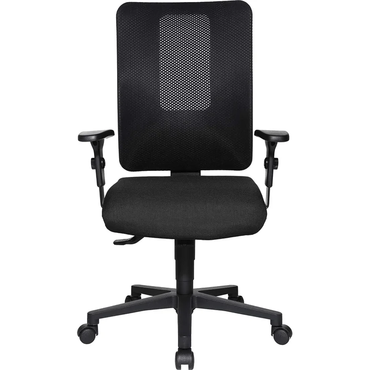 Topstar Open X (N) ergonomischer Bürostuhl, Schreibtischstuhl, atmungsaktive Netzbespannung, Stoffbezug, schwarz – Bild 4