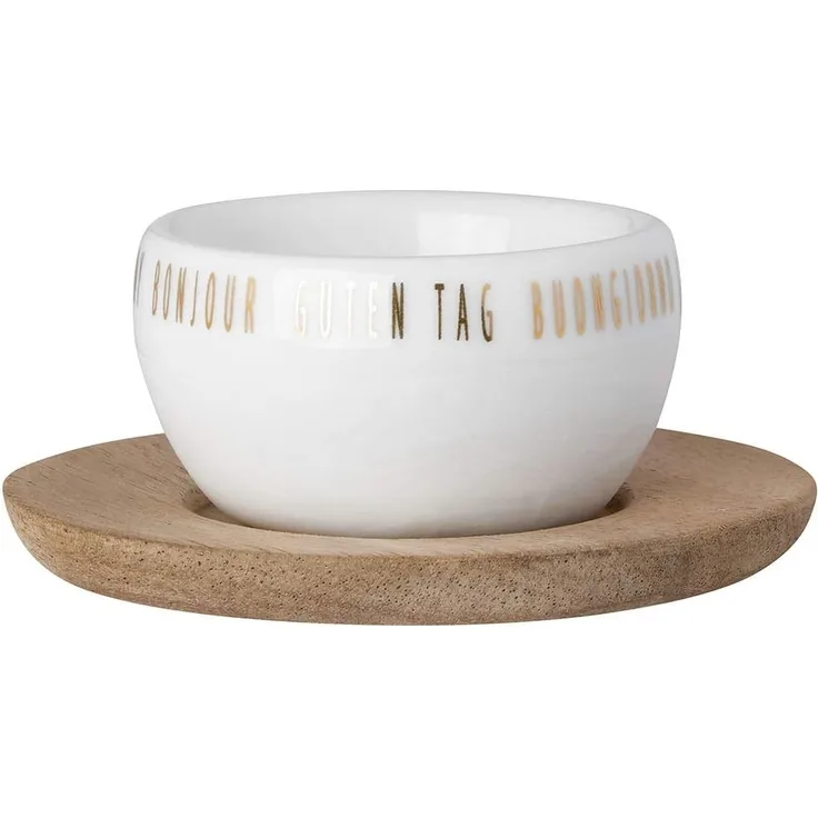 Eierbecher mit Unterteller neutral - Räder Design