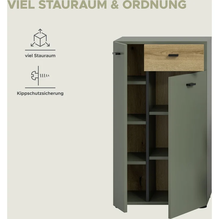 Aqua Standschrank in Sage Green Nachbildung – Bild 10