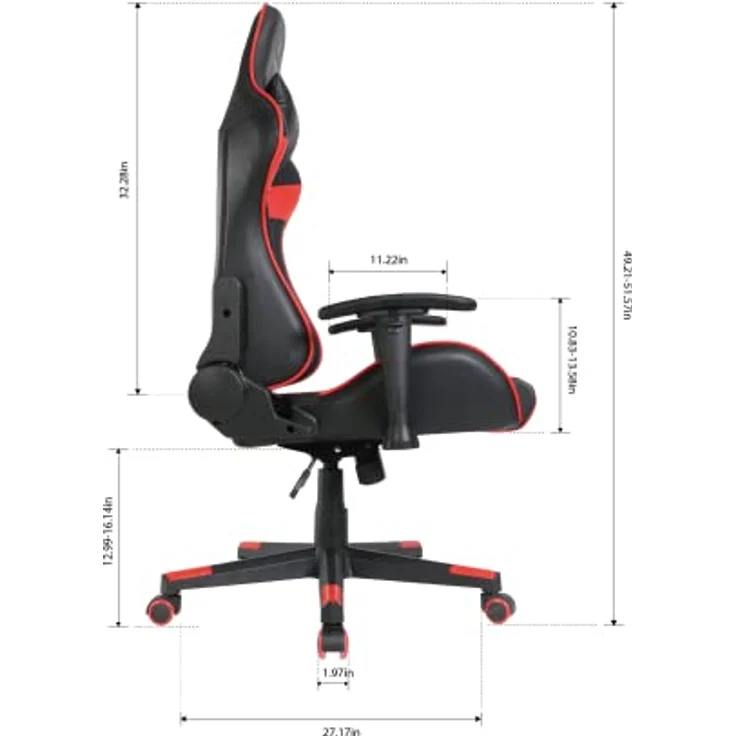 Oversteel ULTIMET Gaming-Sessel - Rot – Bild 13