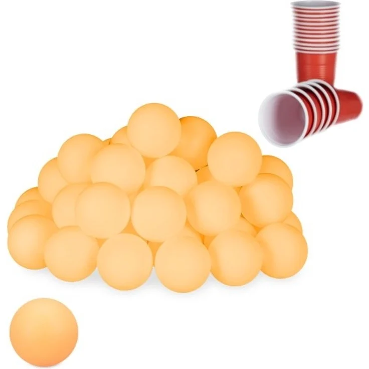 Beer Pong Bälle orange 10031413 – Bild 1