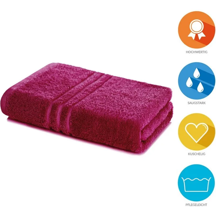 Lavea Badetuch Duschtuch 100x150 cm Elena Frottee Duschhandtuch, 100% Baumwolle, 500 g/m² Frottier, weich & saugstark, pflegeleicht