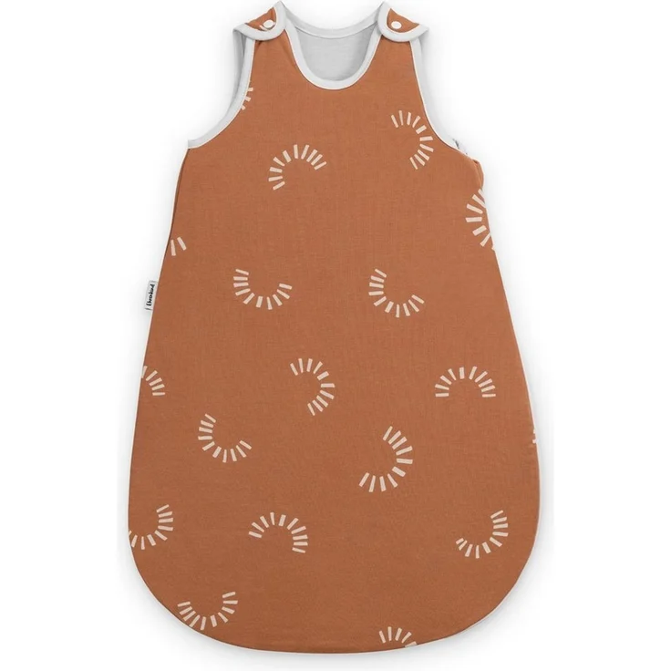 Ehrenkind® Baby Sommerschlafsack Rund | Bio-Baumwolle | Sommer Schlafsack Gr. 86/92 Zimt Gemustert | Schlafsack Baby Schlafsack Kinder – Bild 1