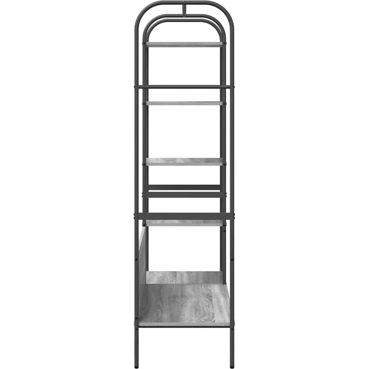 vidaXL Kleiderständer mit Regal Grau 120 x 44 x 160 cm Holzwerkstoff 868448 – Bild 5