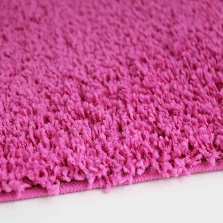 VIMODA Teppich Prime Shaggy Hochflor Langflor Einfarbig Modern Pink Rosa für Wohnzimmer, Schlafzimmer, Maße:70x250 cm – Bild 5