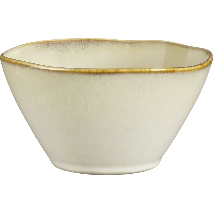 Mica Decorations Schale Racco stoneware 7,5 x 14 cm beige – Bild 1