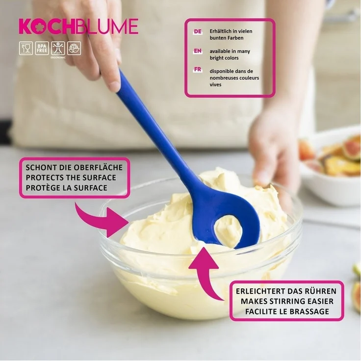 Kochblume Backlöffel 30 cm anthrazit – Bild 3