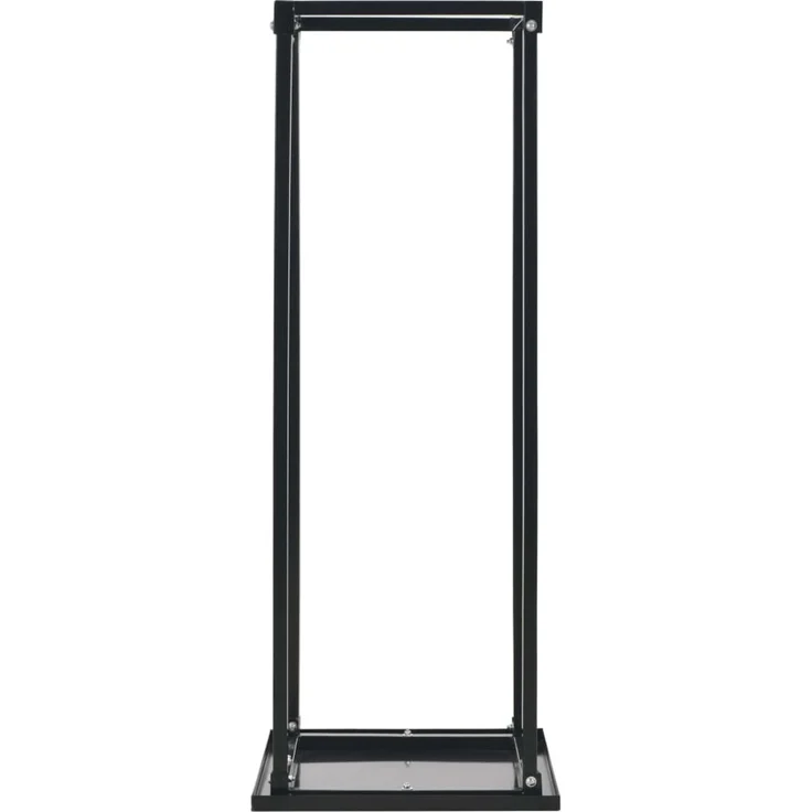 vidaXL Brennholzregal mit Boden Schwarz 37 x 37 x 113 cm Stahl 284702 – Bild 3