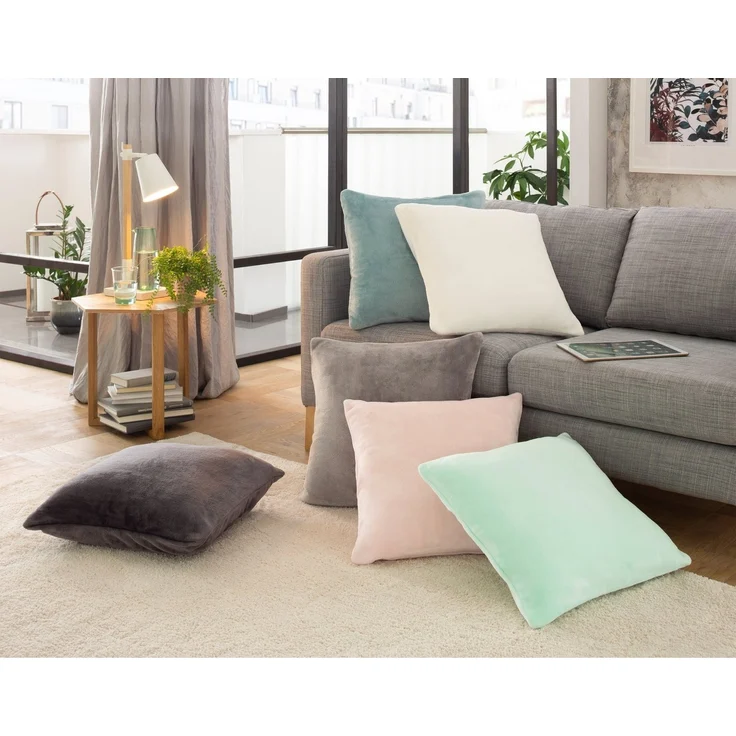OTTO home Dekokissen Jil, aus super weichem Kuschelfleece, Kissenhüllen ohne Füllung, 2 Stück – Bild 2