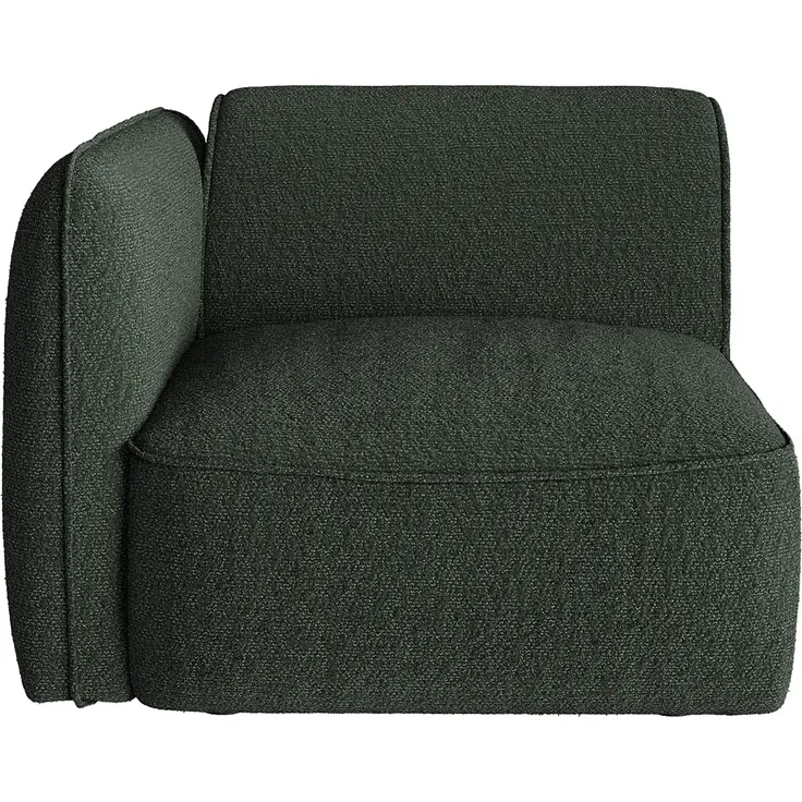 Vente-unique - CAMILIO Sofa Stoff Grün - B 102 cm x H 74 cm x L 270 cm – Bild 3