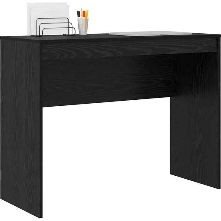 vidaXL Schreibtisch Schwarz Eichen-Optik 100 x 40 x 76 cm 869403 – Bild 2