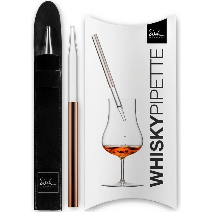 Eisch Gentleman Whisky-Pipette Kupfer im Geschenkkarton