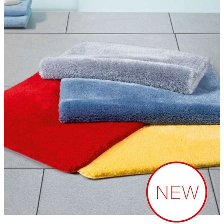 spirella Badematte FINO, Höhe 25 mm, Badteppich Hochflor, 100% Polyester Mikrofaser Supersoft, Anti-Rutsch Beschichtung, Für Fussbodenheizung geeignet, Waschbar 40°, Schnelltrocknend, Polyester, rechteckig – Bild 3