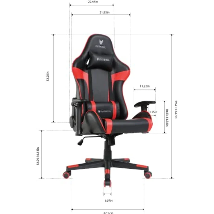 Oversteel ULTIMET Gaming-Sessel - Rot – Bild 4