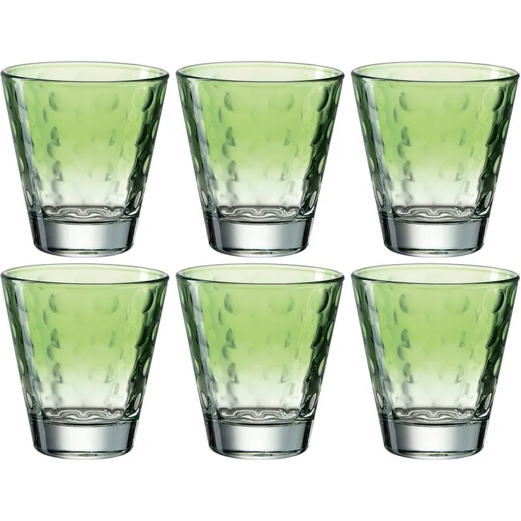 LEONARDO Gläser-Set OPTIC, 6-tlg, Glas, 215 ml, 6-teilig