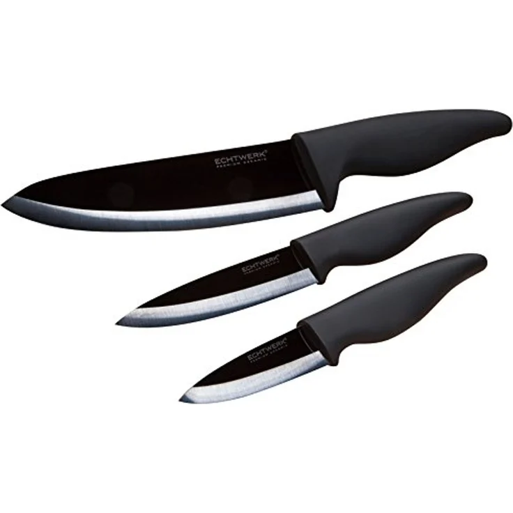 ECHTWERK 'Black Mirror' Kochmesser-Set, 3-tlg., Modell KM-0150 – Bild 1
