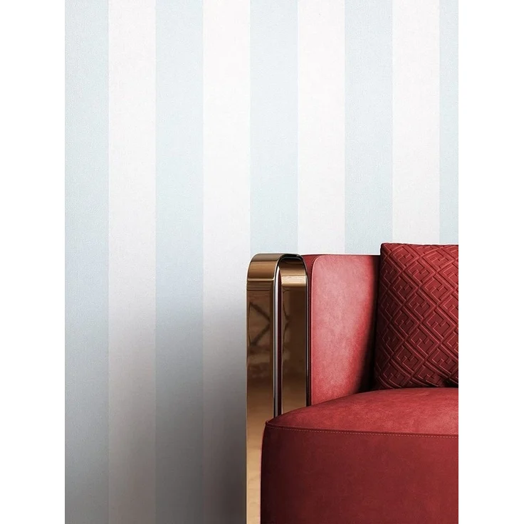 Newroom Vliestapete, Blau Tapete Landhaus Streifen - Streifentapete Weiß Hellblau Modern Linien für Wohnzimmer Schlafzimmer Flur – Bild 2
