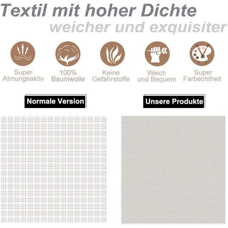 KEAYOO Bettwäsche Baumwolle Grau Rosa Blumen Wendebettwäsche 155x220cm + 80x80cm – Bild 7