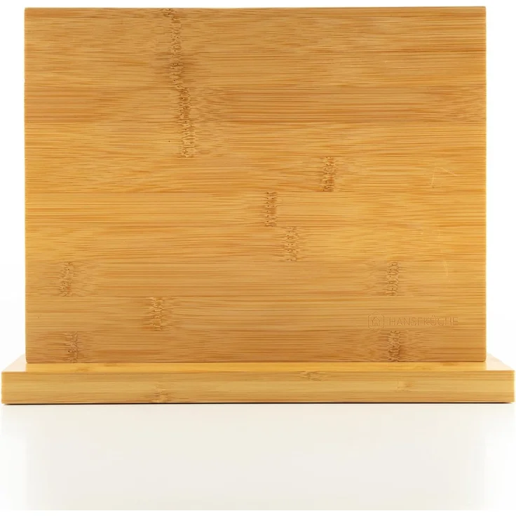 Hanseküche Magnet-Messerblock Messerblock magnetisch aus Akazien- oder Bambusholz (1tlg), Stabiler Stand mit Gummiknöpfen