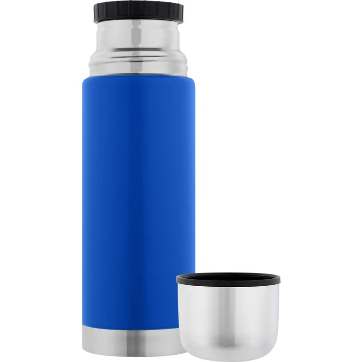 Isolierflasche 350 ml Edelstahl Blau – Bild 6