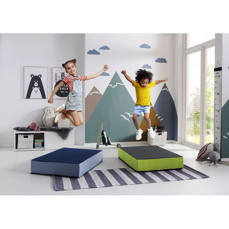 Sun Garden 'Jump' Kinder-Hüpfmatratze, 99x75x18 cm, grün / grau – Bild 3
