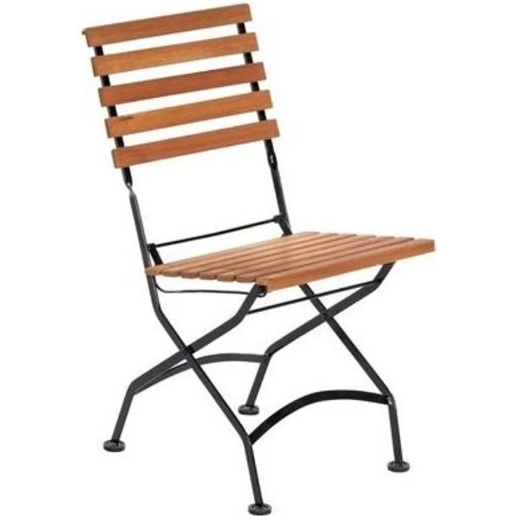 Schlossgarten Gartenmöbel Set 3tlg, Klappstühle & 75 x 75 cm – Bild 3