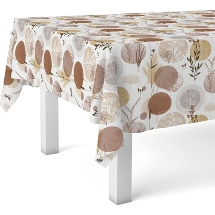 Martina Home Wachstuchtischdecke, Siena, Braun, 140 x 140 cm – Bild 1