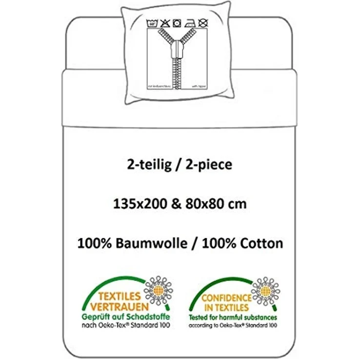 Harry Potter Hogwarts Bettwäsche Kinderbettwäsche HP191061 135x200 cm + 80x80 cm – Bild 5