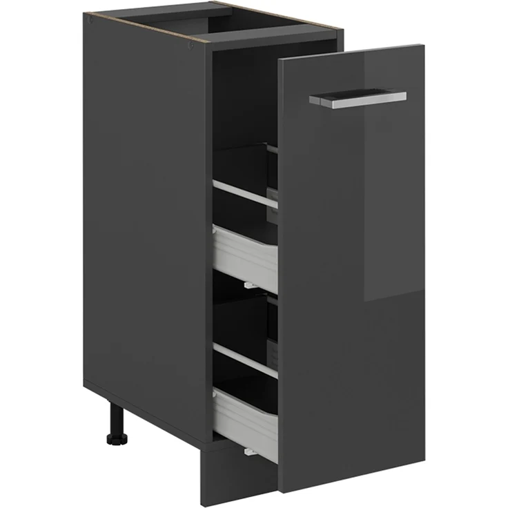 Apothekerschrank R-Line Anthrazit Hochglanz 30 cm , AP Anthrazit Vicco – Bild 5