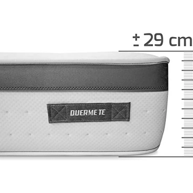 Duérmete Online - Viskoelastische Matratze Nature Biogel | Höhe 29 cm Thermoregulierendes Gewebe, 80x190 cm – Bild 5