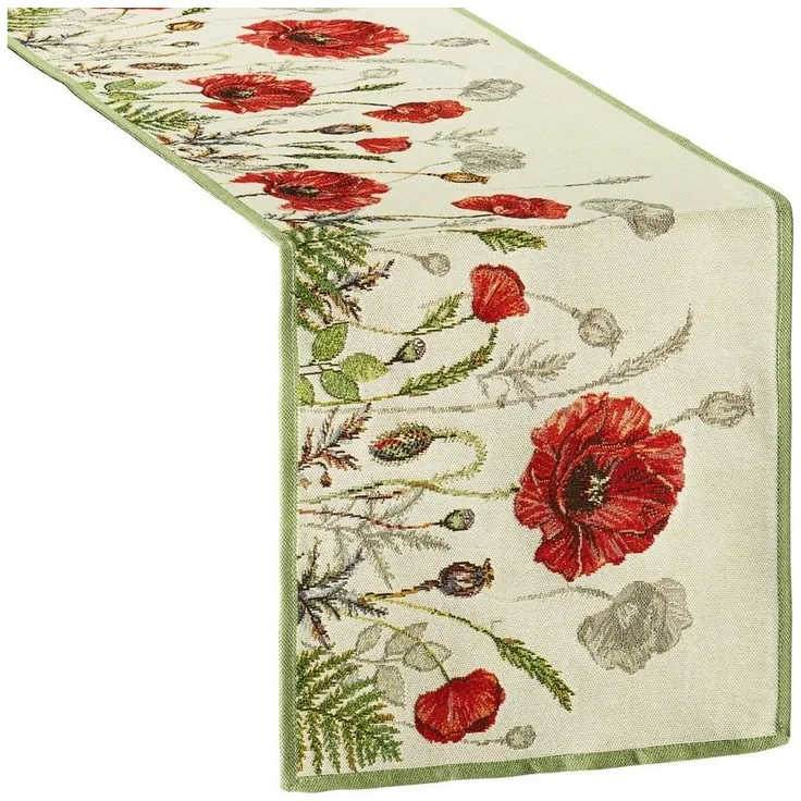 sander table + home Tischdecke Tischläufer "Poppy Meadow", Gobelin Blumen