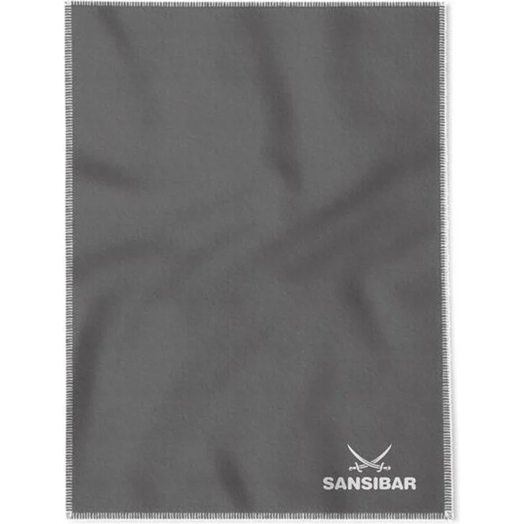 Sansibar 'Doubleface' Wohndecke, Baumwollmischgewebe anthrazit, 150 x 200 – Bild 4