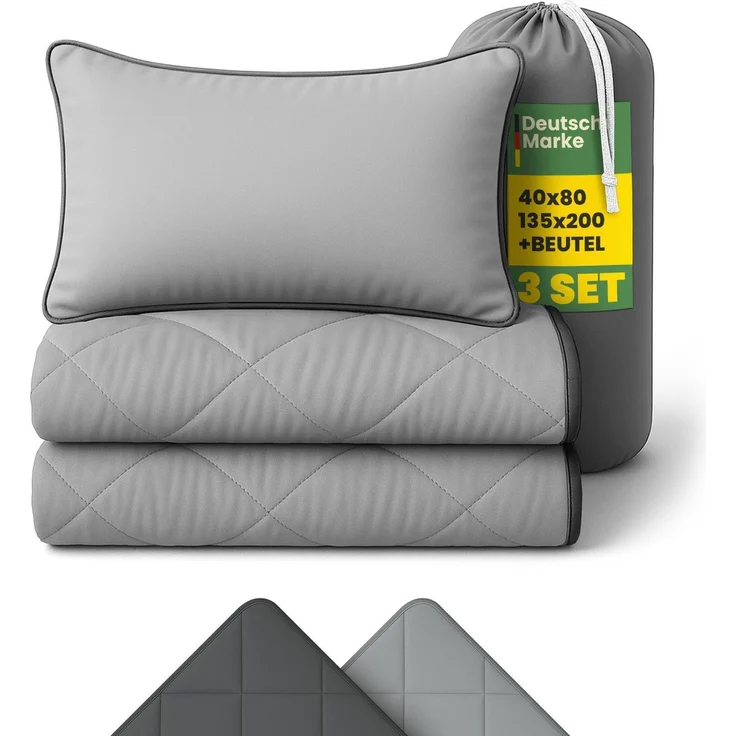 Reise Bettenset 2-tlg. Anthrazit – Bild 8