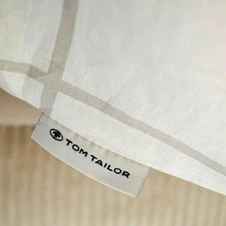 TOM TAILOR HOME Bettwäsche CHECK AND STRIPES in Gr. 135x200cm oder 155x220cm, Renforcé, 2 teilig, new bedroom, gewebtes Label – Bild 6