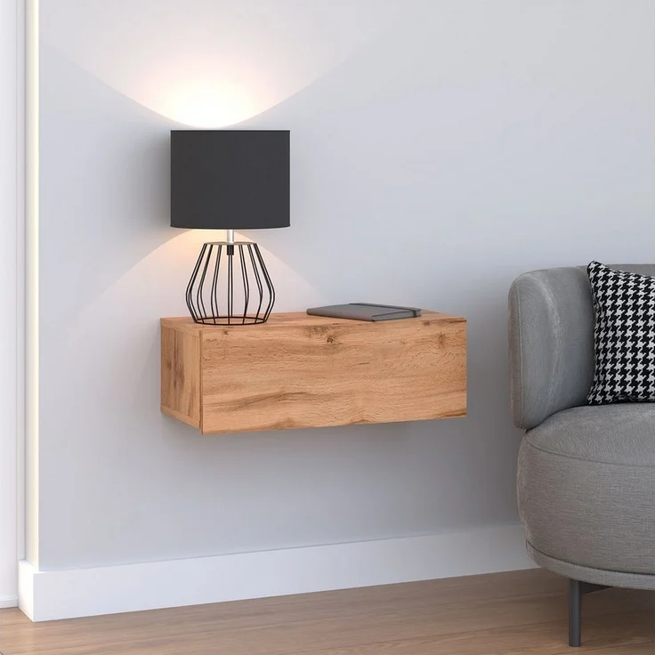 IDIMEX Nachtkommode NANI, Hängender Nachttisch mit Schublade Nachttisch schwebend – Bild 5