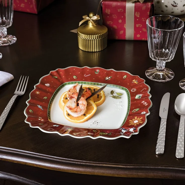 Villeroy & Boch Toy's Delight Speiseteller 28 x 28 cm 6er Set Rot – Bild 2