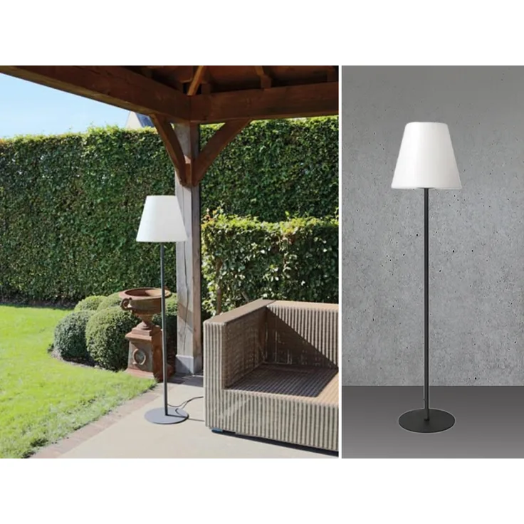 LED Aussenstehleuchte mit 3m Kabel für Garten & Terrasse, IP65 - 150cm hoch