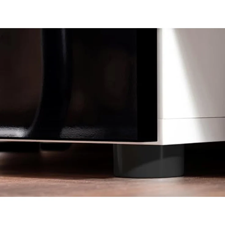 Komodee Lowboard Merano, Schwarz/Schwarz, Eiche Wotan, 4 Fächer, 230x52.5x35 cm, für Wohnzimmer und Wohnwände – Bild 9