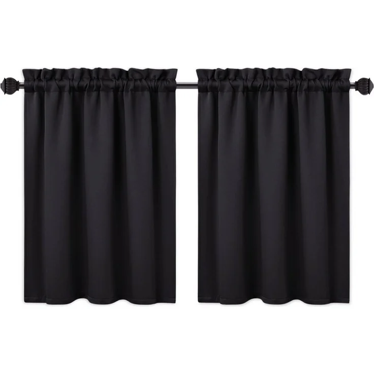 GarveeMore Verdunkelungsvorhang Blickdichte Verdunkelungs‑Valance aus 230GSM Mikrofaser, wärme (2 St), Waschmaschinenfest & farbbeständig für langjährige Nutzung – Bild 1