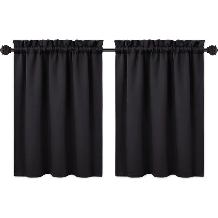 GarveeMore Verdunkelungsvorhang Blickdichte Verdunkelungs‑Valance aus 230GSM Mikrofaser, wärme (2 St), Waschmaschinenfest & farbbeständig für langjährige Nutzung