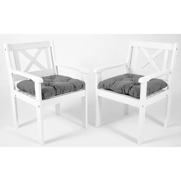 Chicreat Set mit 2 Sitzkissen 50 x 50 x 8 cm, Blau – Bild 4