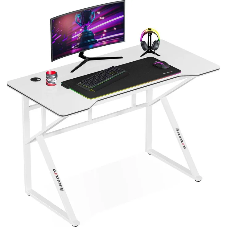 Huzaro Hero 1.6 Weiﬂer Gaming-Schreibtisch