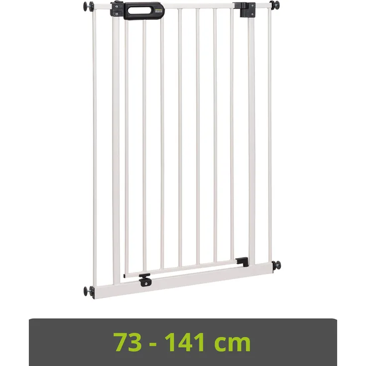 D3900 - Extrahoch 107 cm : Türschutzgitter Merle 73-81 cm Weiß