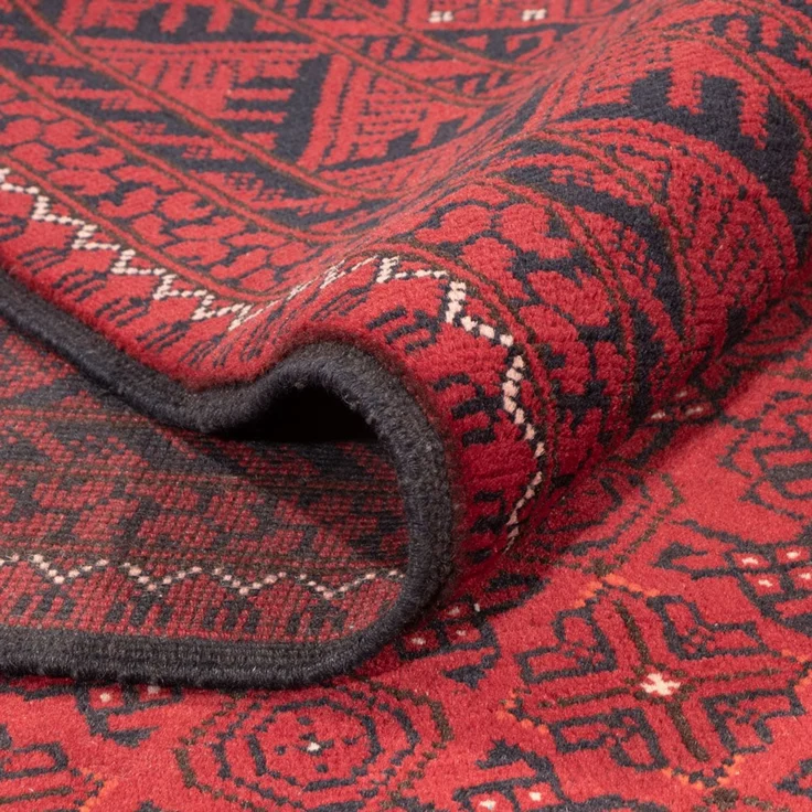 Afghan Teppich - 296 x 193 cm - rot – Bild 4