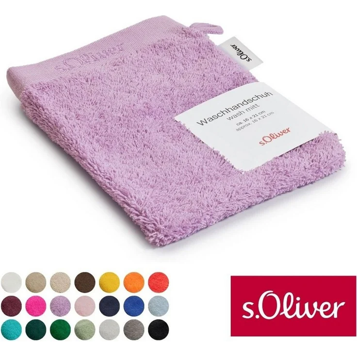 s.Oliver Waschhandschuh s.Oliver, Premium Qualität, 600 gr/m², auch als Sets erhältlich, Walkfrottier (1-St), große Farbauswahl, auch als Duschtuch, Handtuch, Gästetuch – Bild 1