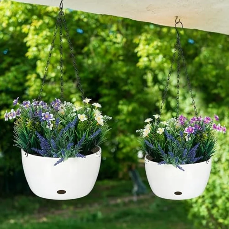 2 Blumenampeln mit Wasserspeicher - L 10045312 – Bild 5